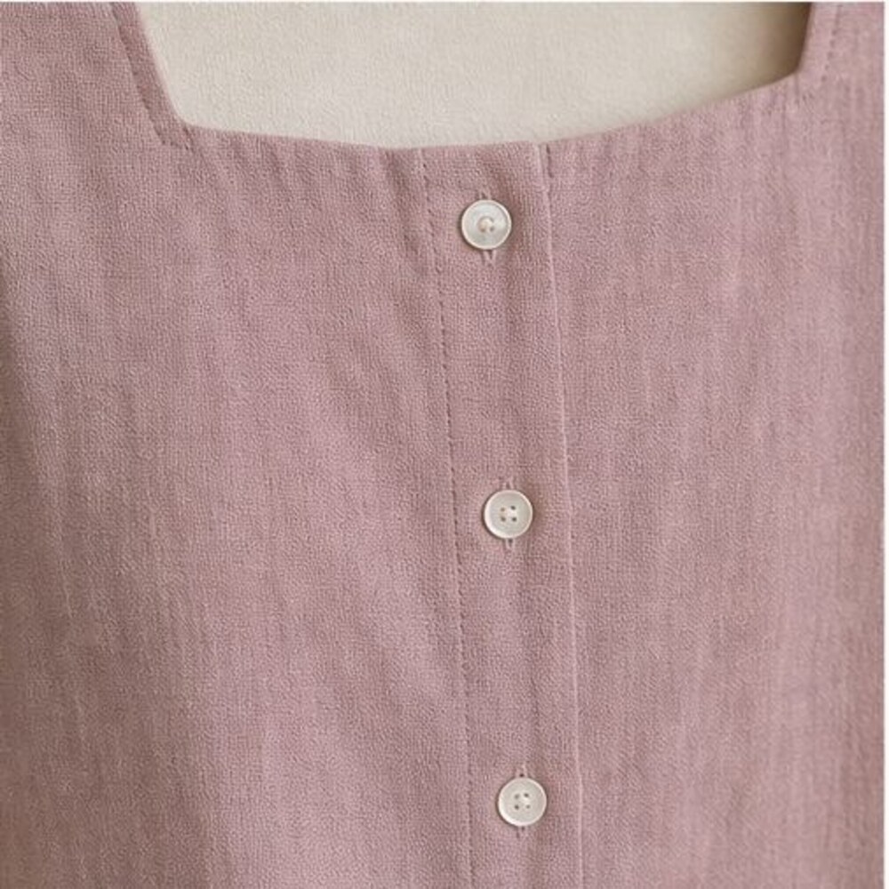 Blush Tie Neck Blouse - Picture 4 of 6